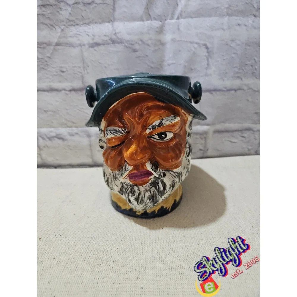 Mk Vintage Toby Winking Man‎ Canister Ice Bucket Marked Mk on Bottom
